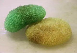 Cycled plastic pot scrubber bio media Logo